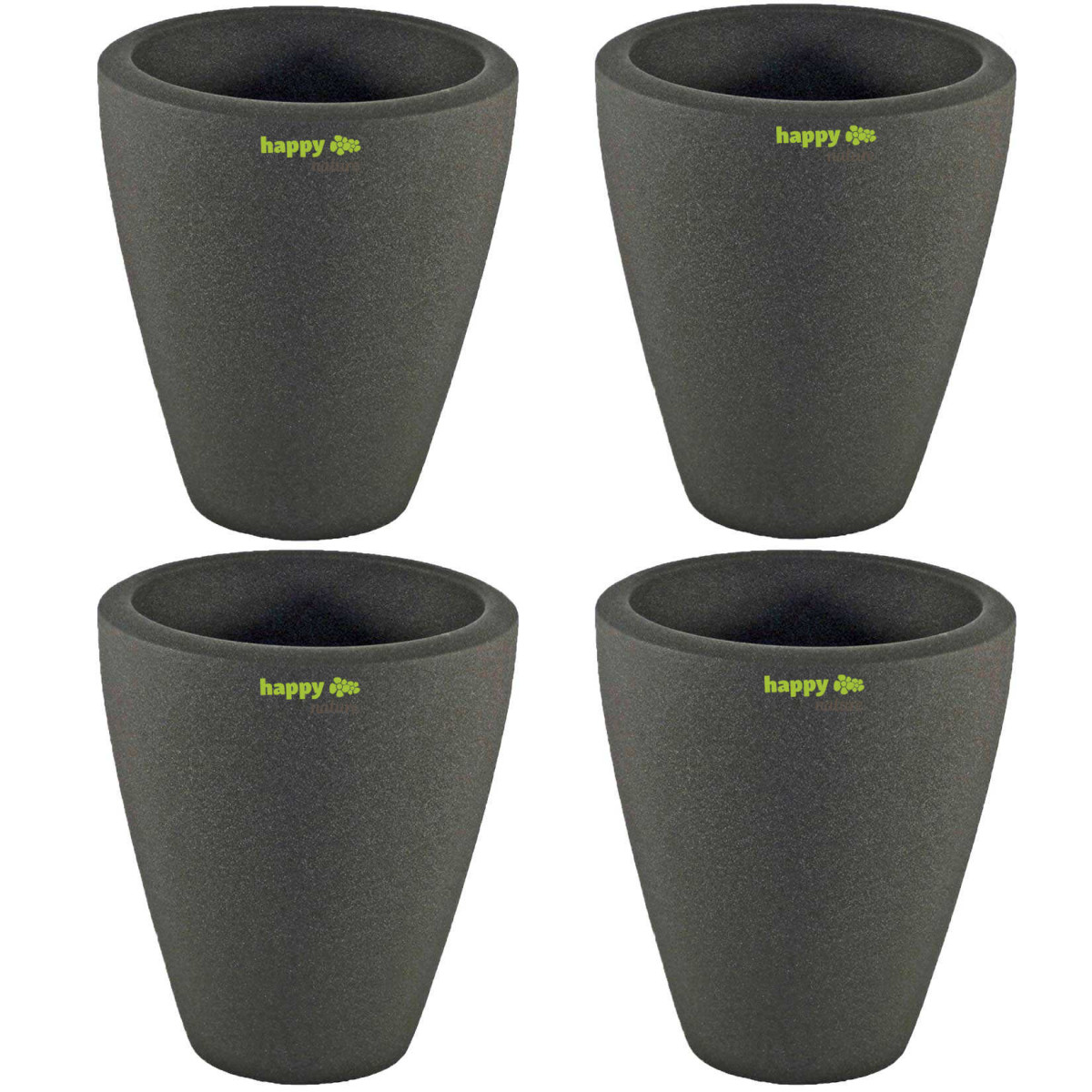 Sparangebot 4 Edle Orchideentopfe Aus Keramik In Anthrazit Happy N 13 99
