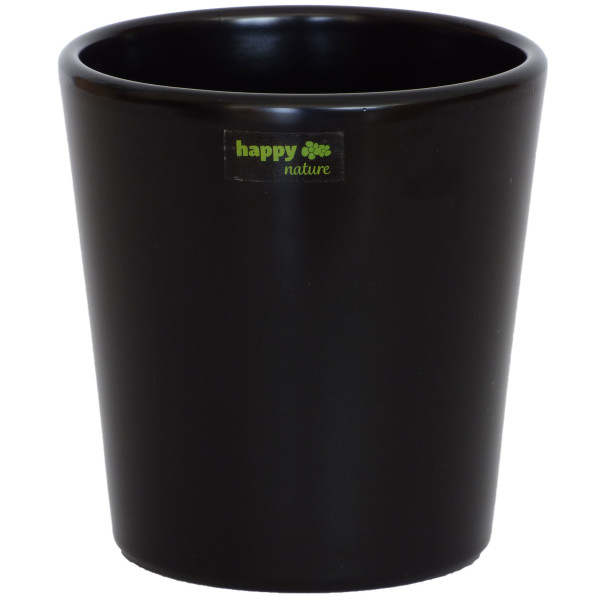 Keramik Blumentopf Ibiza schwarz